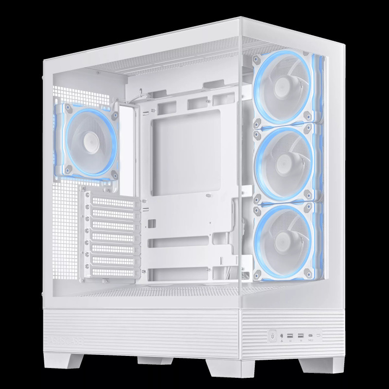ASUS case A31 PLUS TG ARGB FANS white