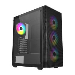 FSP M220/Midi Tower/Transpar./Čierna