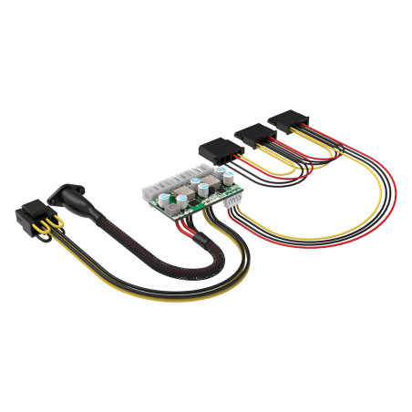 AKASA adaptér 200W DC pre DC ATX power