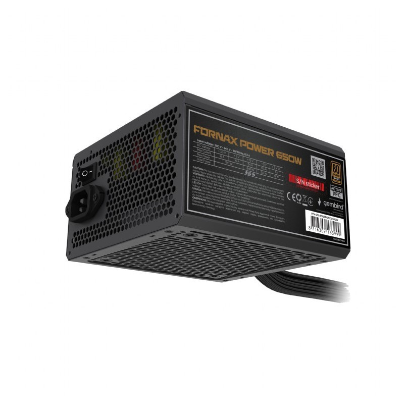 GEMBIRD FX 650W 80+ Bronzia industrial