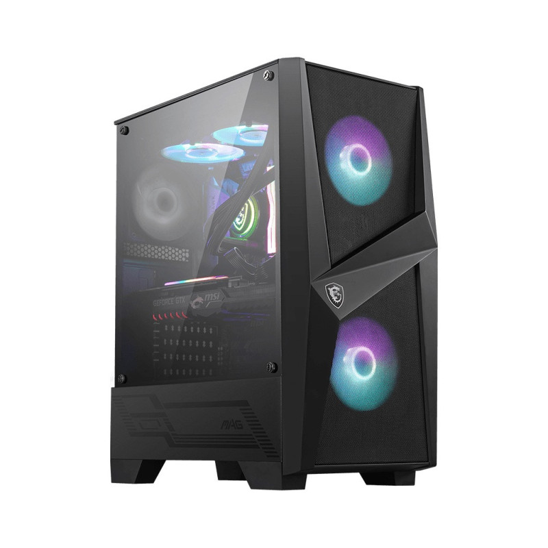 MSI MAG FORGE 100R/Midi Tower/Transpar./Čierna