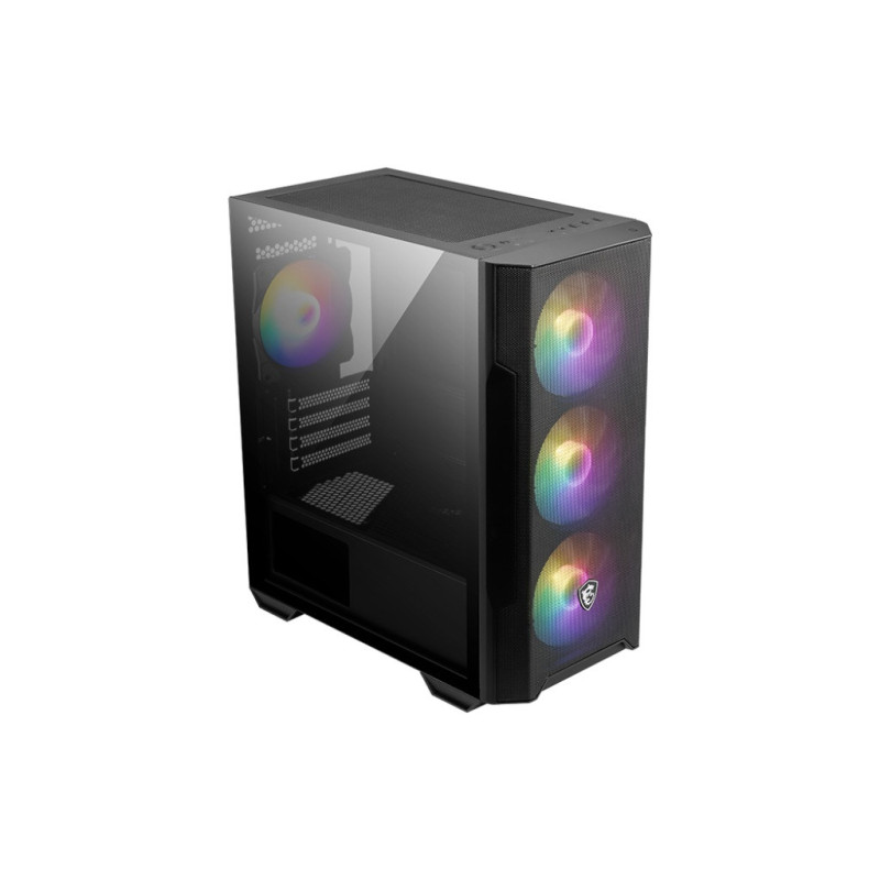 MSI MAG FORGE M100R/Micro ATX/Transpar./Čierna