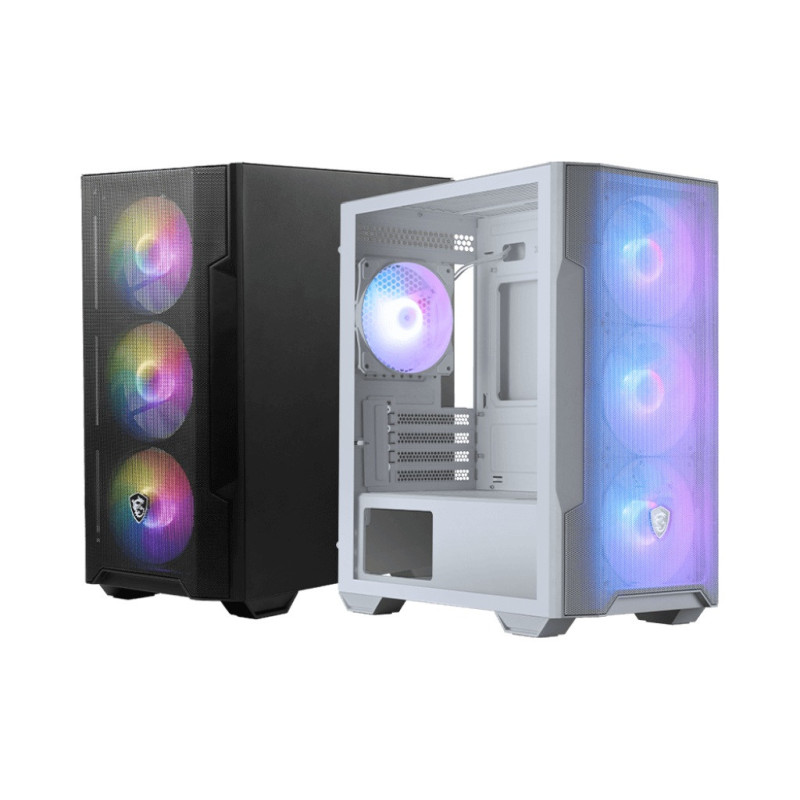 MSI MAG FORGE M100R/Micro ATX/Transpar./Čierna