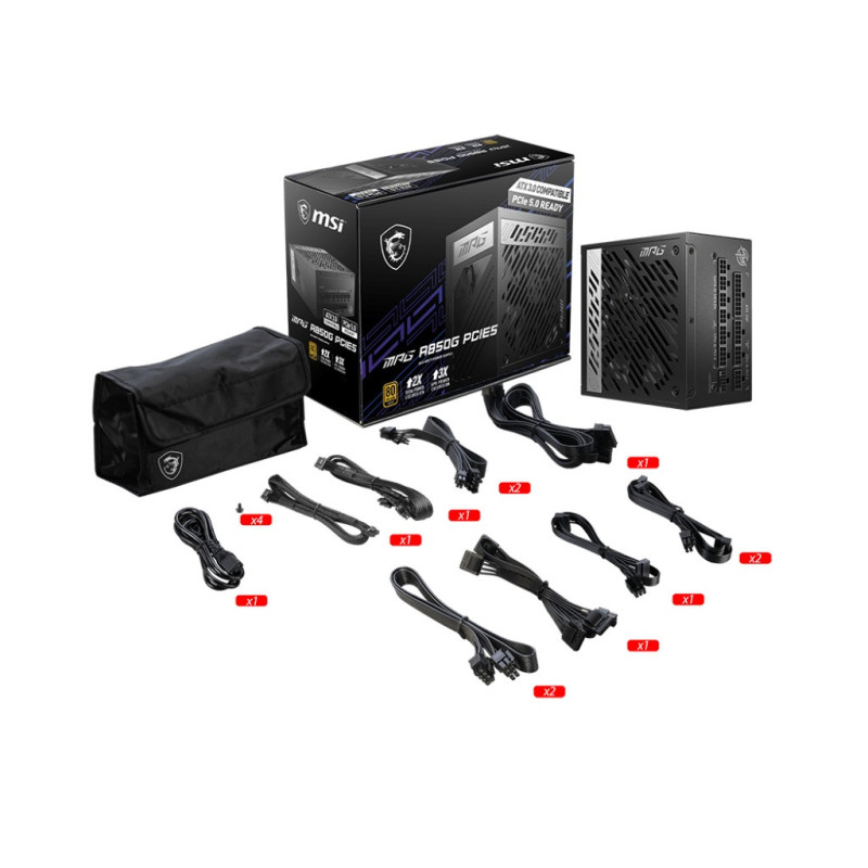 MSI zdroj MPG A850G PCIE5 850W 80PLUS GOLD m