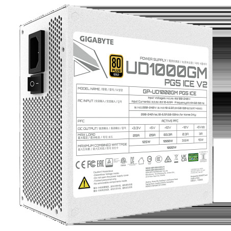 GIGABYTE zdroj 1000W 80PLUS Gold Modular PG5 ICE