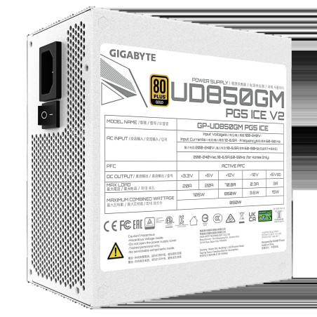 GIGABYTE zdroj 850W 80PLUS Gold Modular PG5 ICE