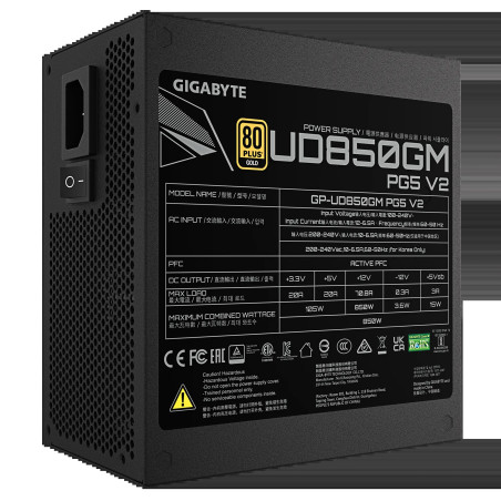 GIGABYTE zdroj 850W 80PLUS Gold Modular PG5 V2
