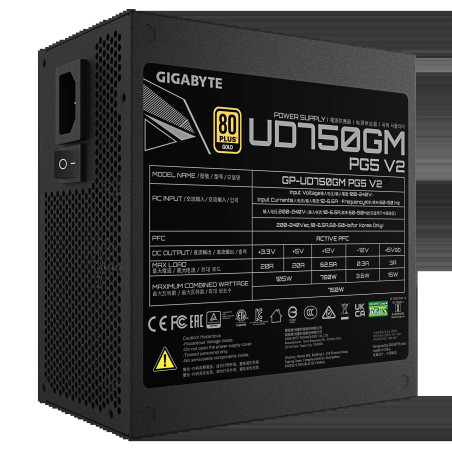 GIGABYTE zdroj 750W 80PLUS Gold Modular PG5 V2