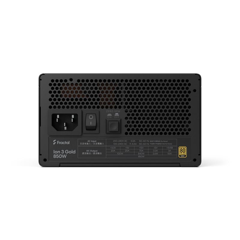 Fractal Ion 3/850W/ATX 3.1/80PLUS Gold/Modular/Retail