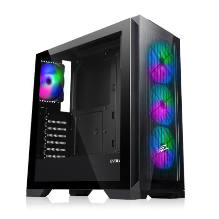 EVOLVEO Ptero Q2G, ATX/4x ARGB 120/sklo čelo+bok
