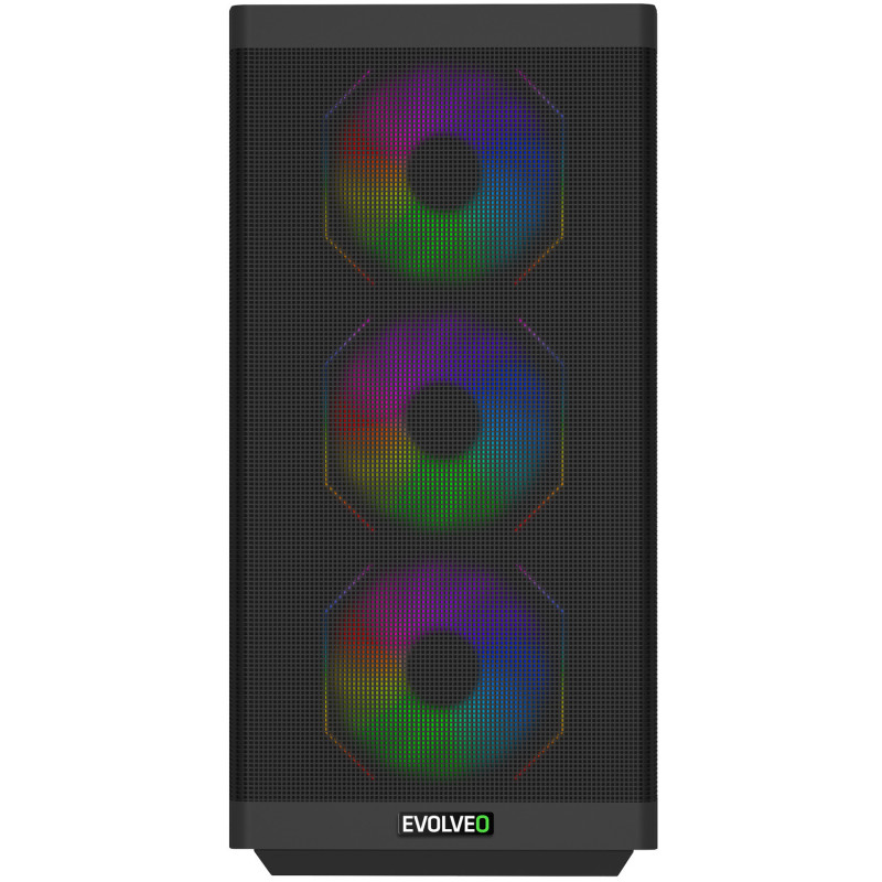 EVOLVEO Scorpio, Big Tower/4x ARGB/sklo+mriežka