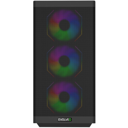 EVOLVEO Scorpio, Big Tower/4x ARGB/sklo+mriežka