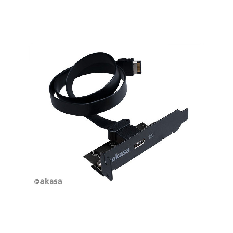 AKASA - USB 3.1 gen 2 Typ C PCI záslepka low profile