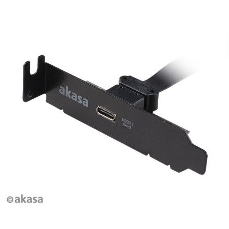 AKASA - USB 3.1 gen 2 Typ C PCI záslepka low profile