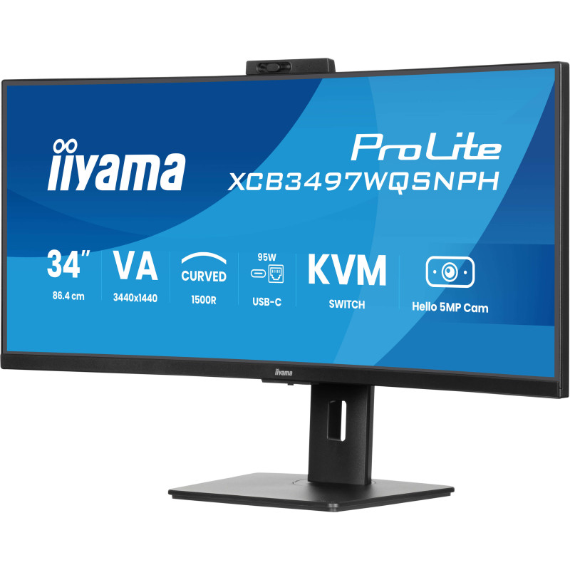 iiyama ProLite/XCB3497WQSNPH-B1/34"/VA/wQHD/120Hz/0,4ms/Black/3R