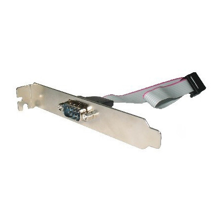 Gembird DB9 serial port receptacle on bracket