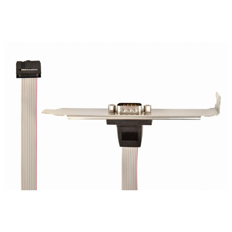 Gembird DB9 serial port receptacle on bracket