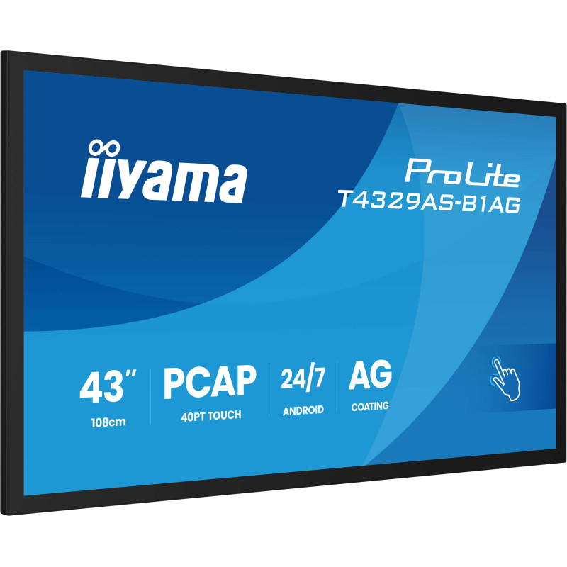 43" iiyama T4329AS-B1AG: IPS, 4K UHD, Android, 24/7