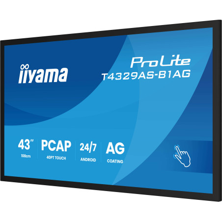 43" iiyama T4329AS-B1AG: IPS, 4K UHD, Android, 24/7