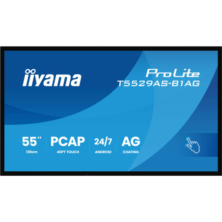 55" iiyama T5529AS-B1AG: IPS, 4K UHD, Android, 24/7