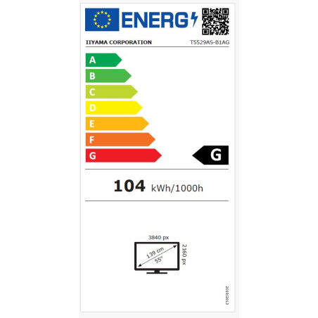 55" iiyama T5529AS-B1AG: IPS, 4K UHD, Android, 24/7