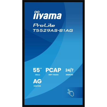 55" iiyama T5529AS-B1AG: IPS, 4K UHD, Android, 24/7