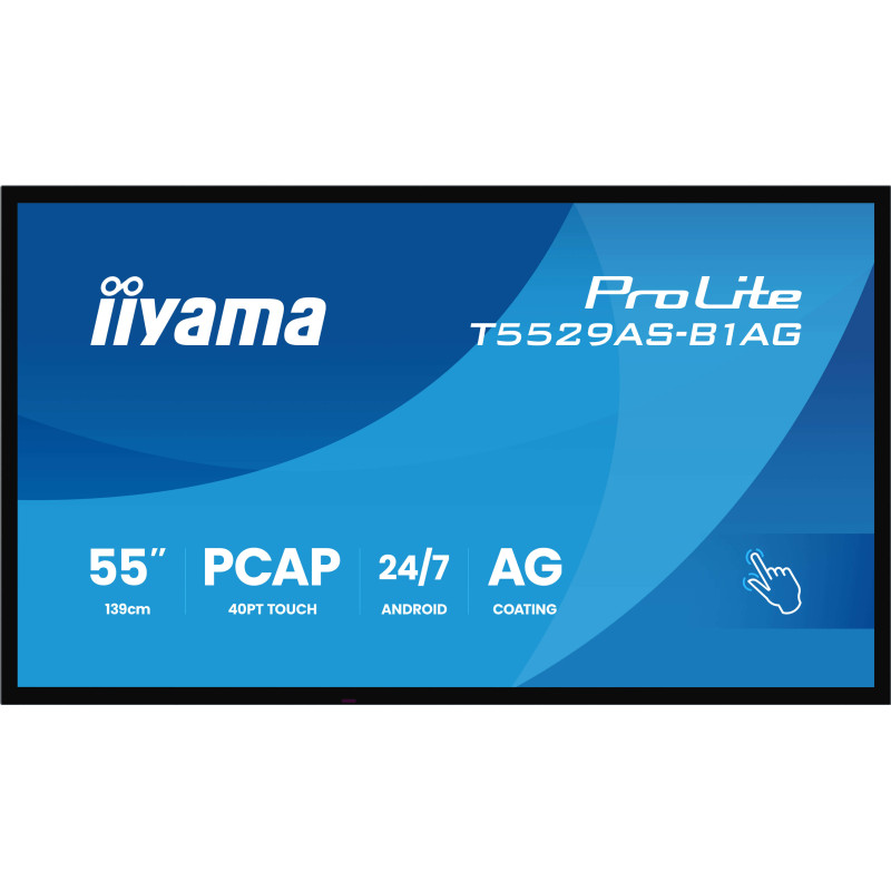 55" iiyama T5529AS-B1AG: IPS, 4K UHD, Android, 24/7