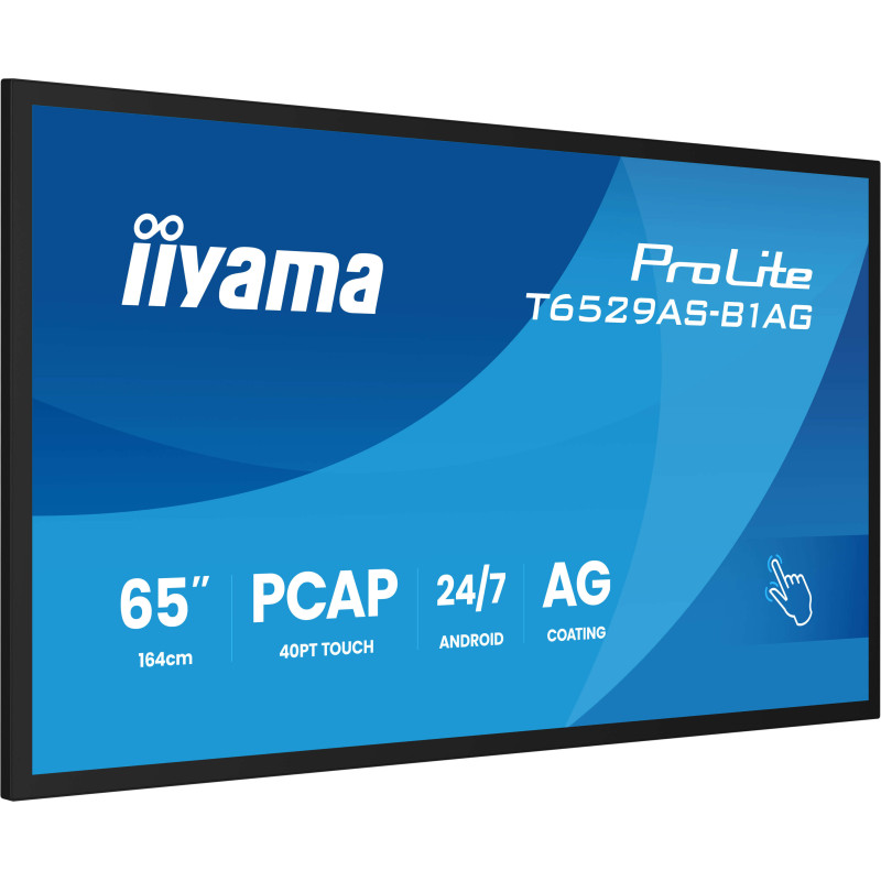 65" iiyama T6529AS-B1AG: IPS, 4K UHD, Android, 24/7