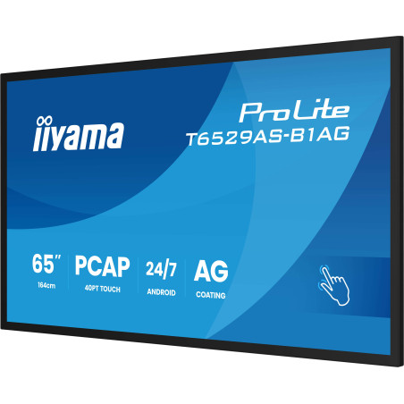 65" iiyama T6529AS-B1AG: IPS, 4K UHD, Android, 24/7