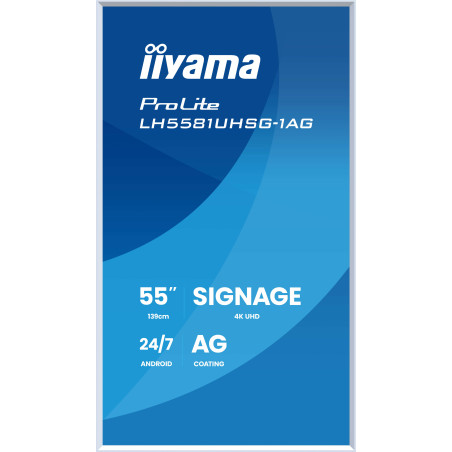 55" iiyama LH5581UHSG-1AG:VA,4K UHD,frame