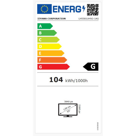 55" iiyama LH5581UHSG-1AG:VA,4K UHD,frame
