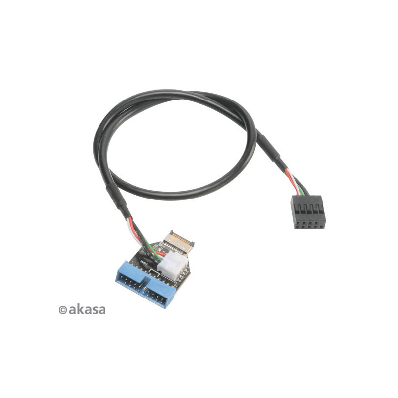 AKASA - USB 3.1 gen 2 int. na USB 3.1 Gen1 19-pin