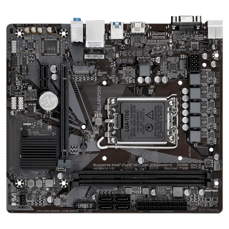 GIGABYTE H610 H V2/LGA 1700/mATX