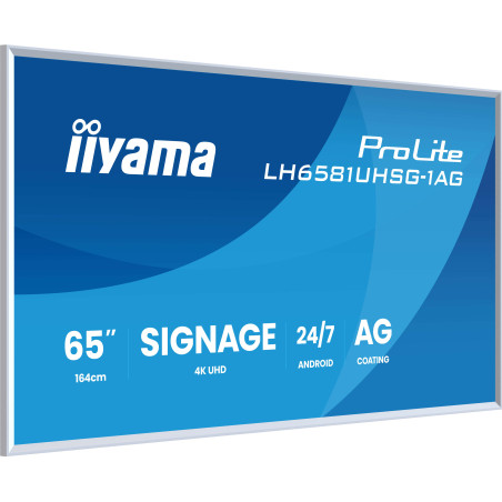 65" iiyama LH6581UHSG-1AG:VA, 4K UHD,frame