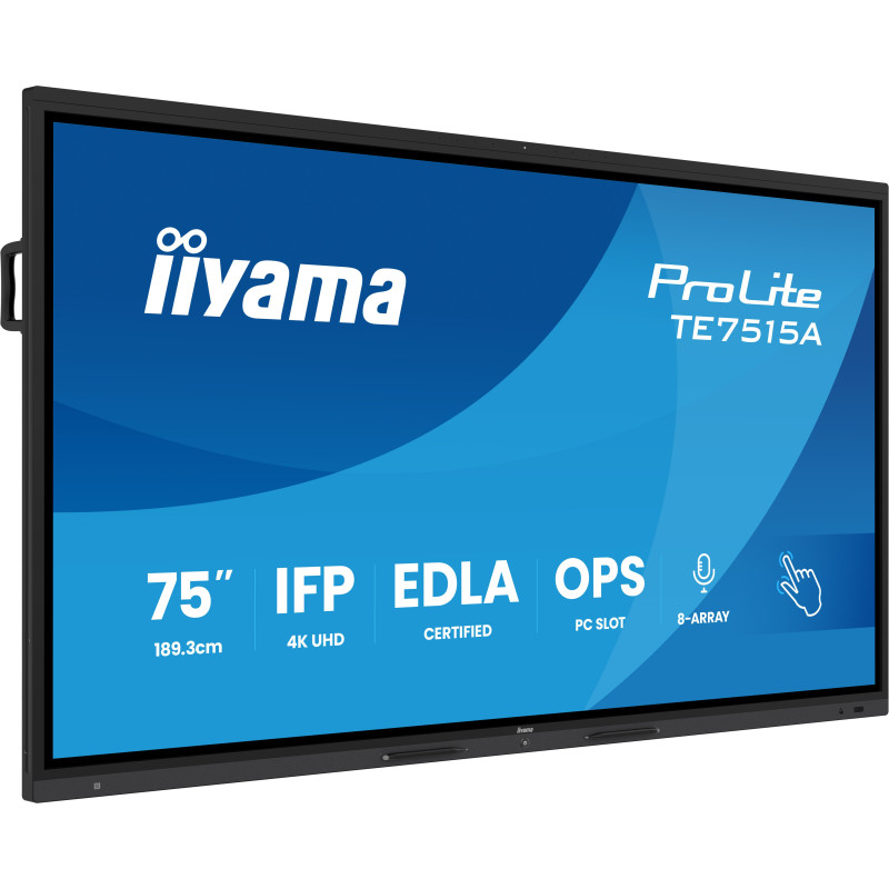 75" iiyama TE7515A-B1AG: IPS, 4K, EDLÁ, NFC