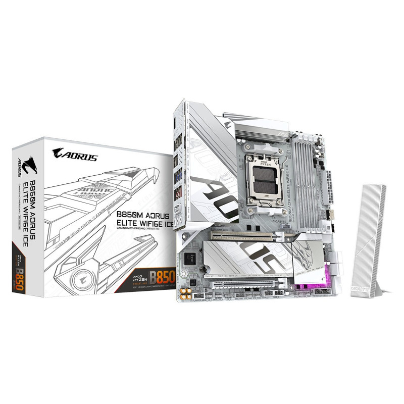 GIGABYTE B850 AORUS ELITE WIFI6E ICE/AM5/mATX