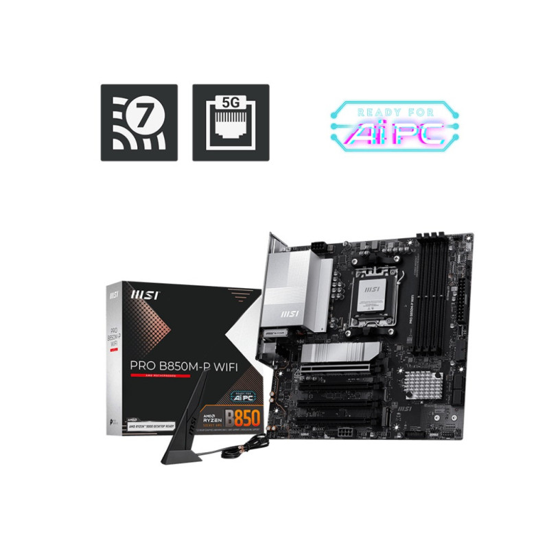 MSI PRO B850M-P WIFI/AM5/mATX