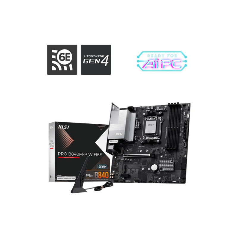 MSI PRO B840M-P WIFI6E/AM5/mATX