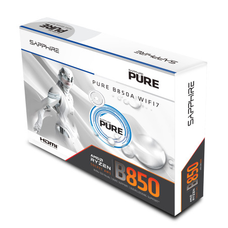 SAPPHIRE PURE B850 WIFI 7/AM5/ATX