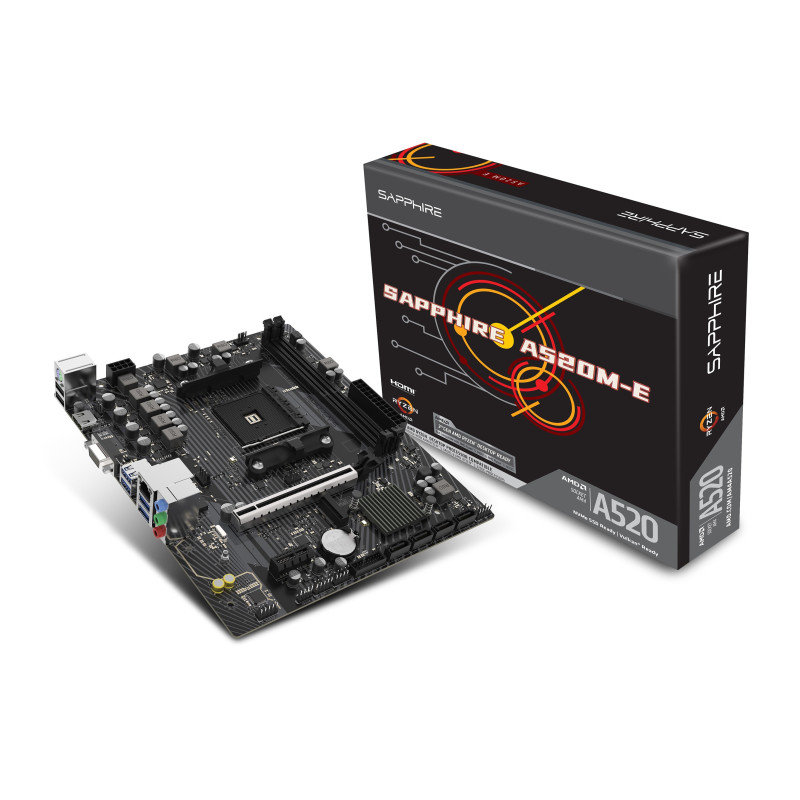 SAPPHIRE A520M-E/AM4/mATX