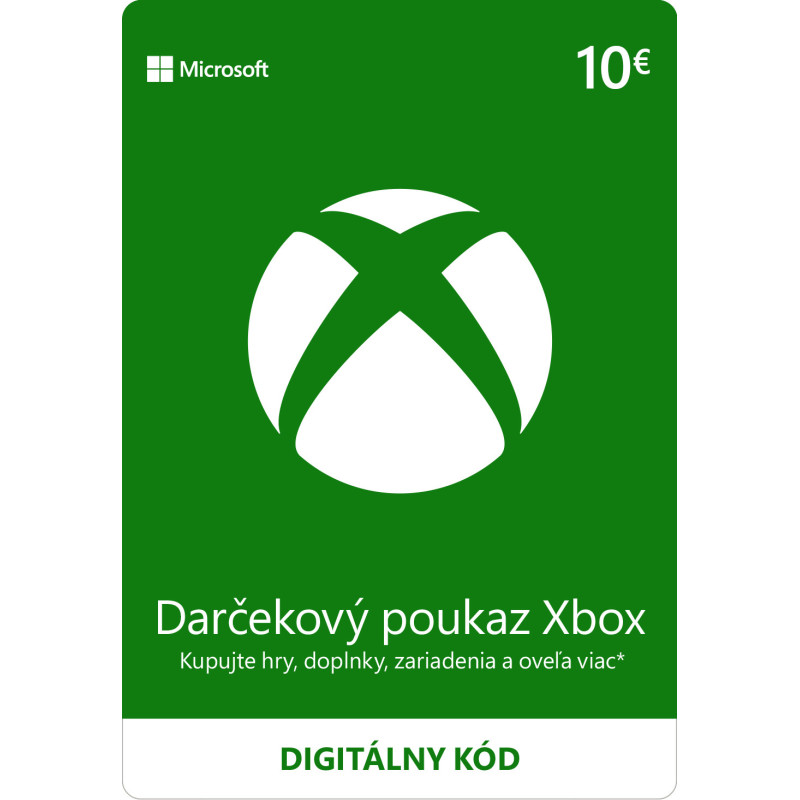 ESD XBOX - Darčeková karta Xbox 10 EUR