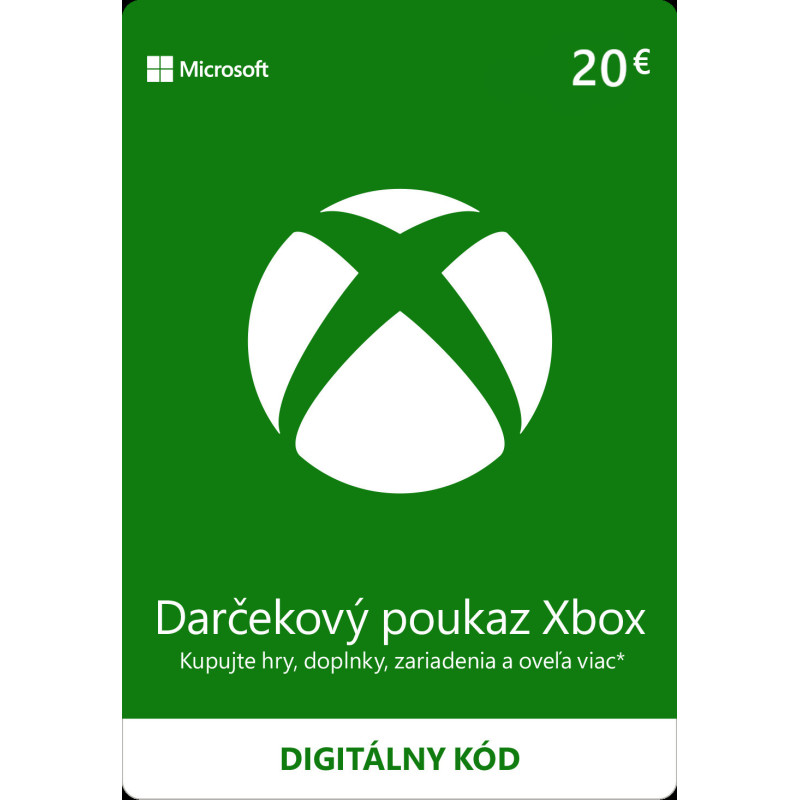 ESD XBOX - Darčeková karta Xbox 20 EUR
