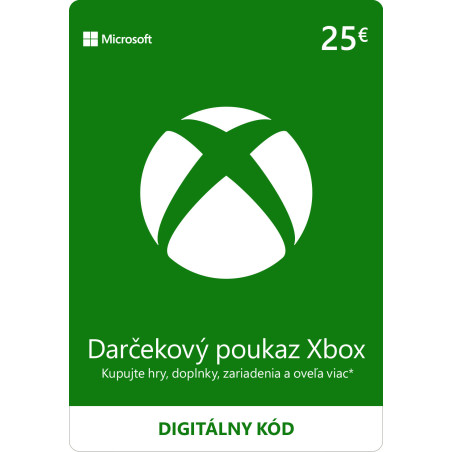 ESD XBOX - Darčeková karta Xbox 25 EUR