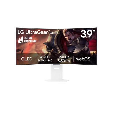 LG UltraGear/39GX90SA-W/39"/OLED/wQHD/240Hz/1ms/Blck-White/2R