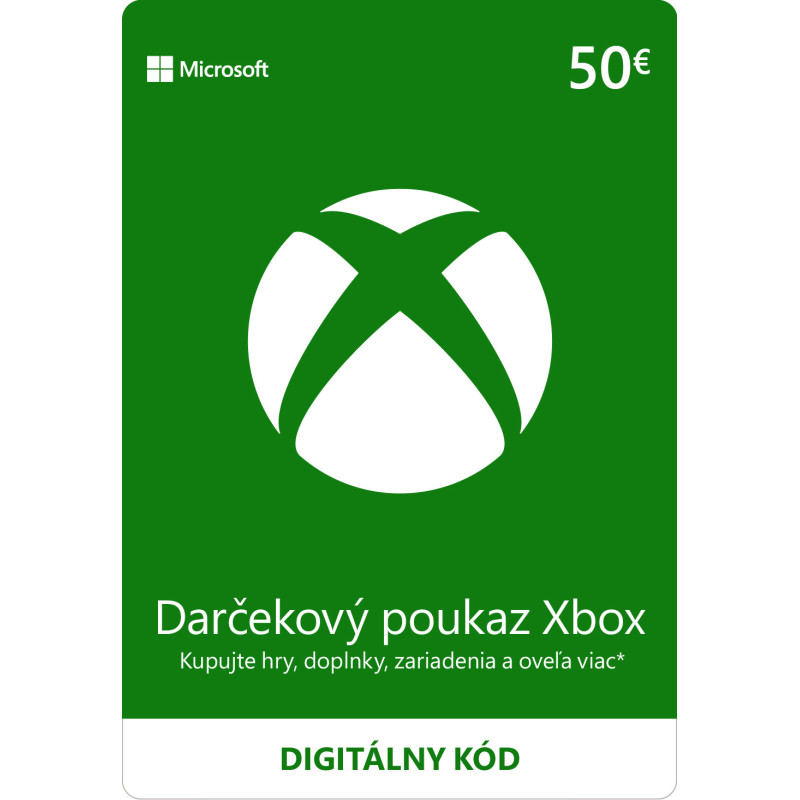 ESD XBOX - Darčeková karta Xbox 50 EUR