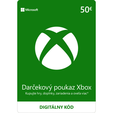 ESD XBOX - Darčeková karta Xbox 50 EUR