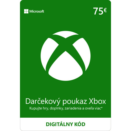 ESD XBOX - Darčeková karta Xbox 75 EUR