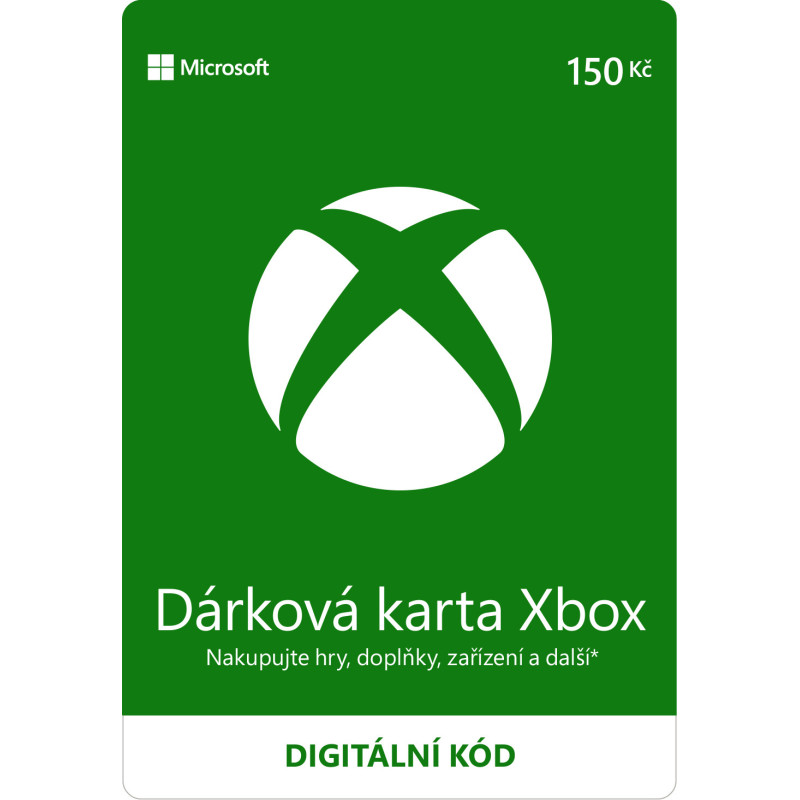 ESD XBOX - Darčeková karta Xbox 150 Kč