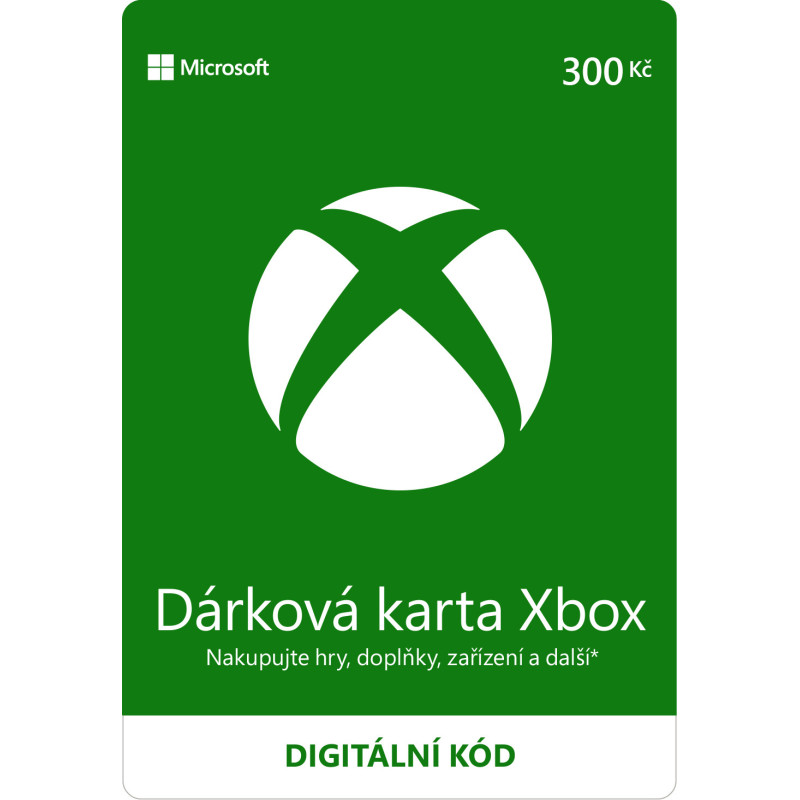 ESD XBOX - Darčeková karta Xbox 300 Kč