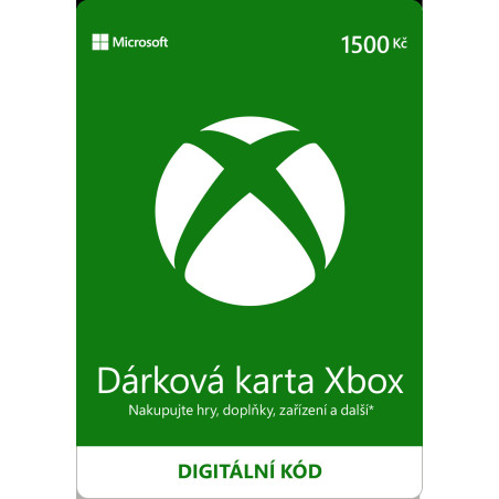 ESD XBOX - Darčeková karta Xbox 1500 Kč